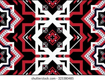 Geometric ethnic pattern seamless design for background or wallpaper.