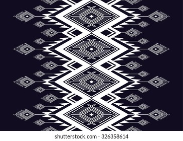 Geometric ethnic pattern seamless design for background or wallpaper.