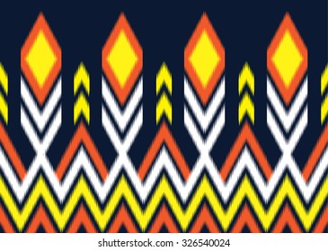 Geometric ethnic pattern seamless design for background or wallpaper.