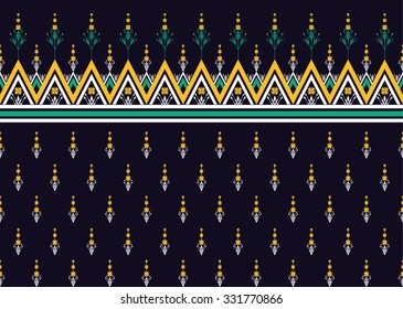 Geometric ethnic pattern seamless design for background or wallpaper.