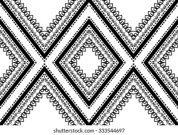 Geometric ethnic pattern seamless design for background or wallpaper.