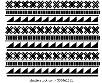 Diseño geométrico y étnico sin fisuras para fondo o papel pintado.