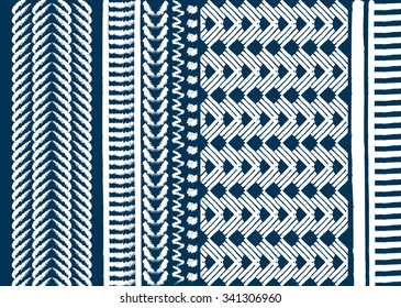 Geometric ethnic pattern seamless design for background or wallpaper. 