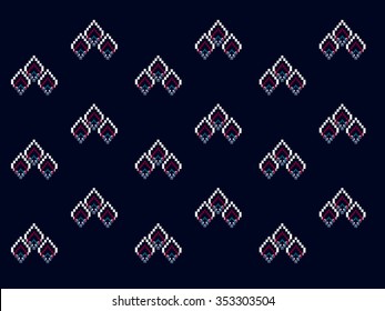 Geometric ethnic pattern seamless design for background or wallpaper.
