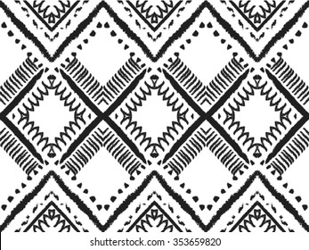 Geometric ethnic pattern seamless design for background or wallpaper.