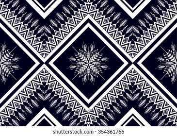 Geometric ethnic pattern seamless design for background or wallpaper.