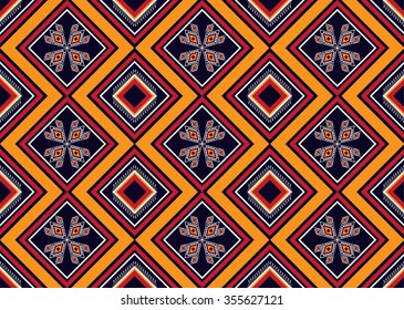 Geometric ethnic pattern seamless design for background or wallpaper.