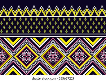 Geometric ethnic pattern seamless design for background or wallpaper.