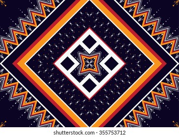Geometric ethnic pattern seamless design for background or wallpaper.