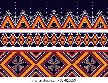 Geometric ethnic pattern seamless design for background or wallpaper.