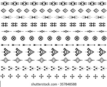 Geometric ethnic pattern seamless design for background or wallpaper.