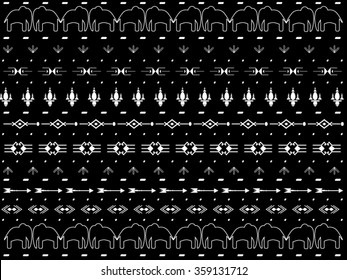 Geometric ethnic pattern seamless design for background or wallpaper.