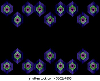Geometric ethnic pattern seamless design for background or wallpaper.