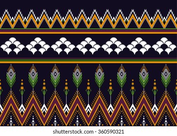Geometric ethnic pattern seamless design for background or wallpaper.