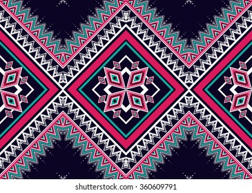 Geometric ethnic pattern seamless design for background or wallpaper.