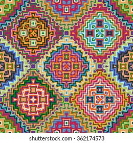 Geometric ethnic pattern seamless design for background or wallpaper.