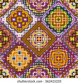 Geometric ethnic pattern seamless design for background or wallpaper.