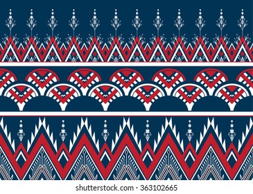 Geometric ethnic pattern seamless design for background or wallpaper.