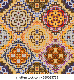 Geometric ethnic pattern seamless design for background or wallpaper.
