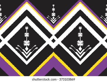 Geometric ethnic pattern seamless design for background or wallpaper.