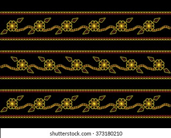 Geometric ethnic pattern seamless design for background or wallpaper.