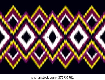 Geometric ethnic pattern seamless design for background or wallpaper.