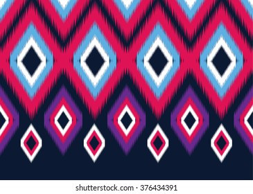 Geometric ethnic pattern seamless design for background or wallpaper.