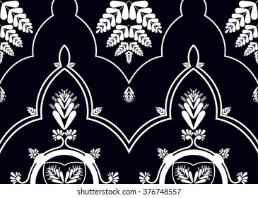 Geometric ethnic pattern seamless design for background or wallpaper.