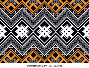 Geometric ethnic pattern seamless design for background or wallpaper.