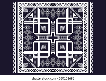 Geometric ethnic pattern seamless design for background or wallpaper.