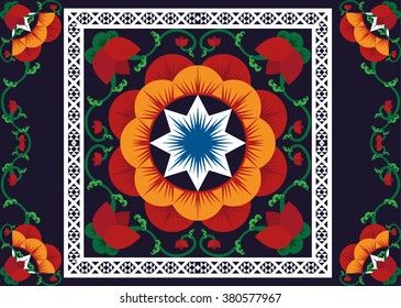 Geometric ethnic pattern seamless design for background or wallpaper.