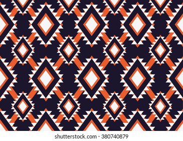 Geometric ethnic pattern seamless design for background or wallpaper.