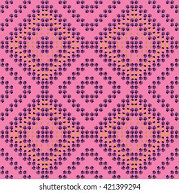Geometric ethnic pattern seamless design for background or wallpaper. Colorful repeating background texture. Fabric, cloth design, wallpaper, wrapping. 