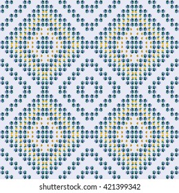 Geometric ethnic pattern seamless design for background or wallpaper. Colorful repeating background texture. Fabric, cloth design, wallpaper, wrapping. 