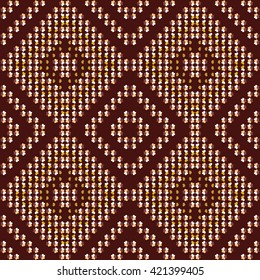 Geometric ethnic pattern seamless design for background or wallpaper. Colorful repeating background texture. Fabric, cloth design, wallpaper, wrapping. 