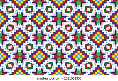 Geometric ethnic pattern. seamless geometric pattern. seamless pattern. figure tribal embroidery. Design for fabric, curtain, carpet, batik, fabric, folk pattern.