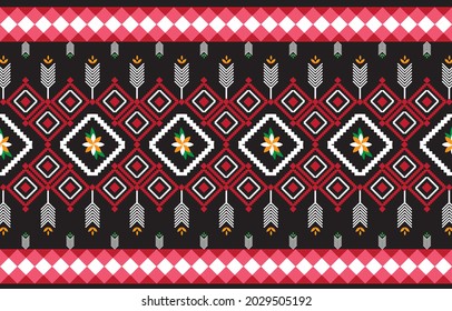 Geometric ethnic pattern. seamless geometric pattern. seamless pattern. figure tribal embroidery. Design for fabric, curtain, carpet, batik, fabric, folk pattern.