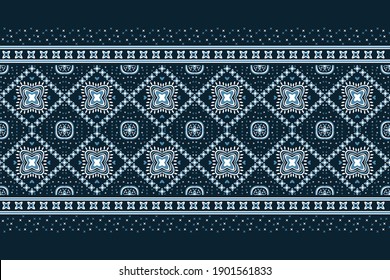 Geometric ethnic pattern seamless flower color oriental. seamless pattern. Design for fabric, curtain, background, carpet, wallpaper, clothing, wrapping, Batik, fabric,Vector illustration. pattern sty