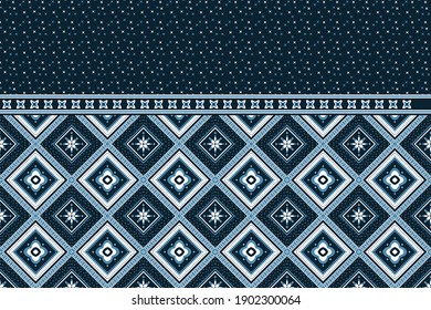 Geometric ethnic pattern seamless flower color oriental. seamless pattern. Design for fabric, curtain, background, carpet, wallpaper, clothing, wrapping, Batik, fabric,Vector illustration. pattern sty