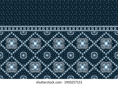 Geometric ethnic pattern seamless flower color oriental. seamless pattern. Design for fabric, curtain, background, carpet, wallpaper, clothing, wrapping, Batik, fabric,Vector illustration. pattern sty