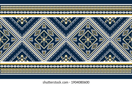Patrón geométrico étnico sin fisuras color de flores oriental. patrón impecable. Diseño para tela, cortina, fondo, alfombra, papel pintado, ropa, envoltura, Batik, tela, ilustración vectorial. tinte