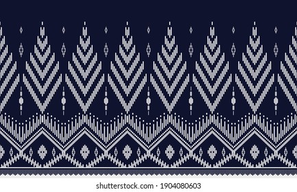 Geometric ethnic pattern seamless flower color oriental. seamless pattern. Design for fabric, curtain, background, carpet, wallpaper, clothing, wrapping, Batik, fabric,Vector illustration. pattern sty