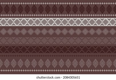 Geometrisches ethnisches Muster nahtlose Blumenfarbe orientalisch. nahtloses Muster. Design für Stoff, Vorhang, Hintergrund, Teppich, Tapete, Kleidung, Umhüllung, Batik, Stoff,Vektorgrafik