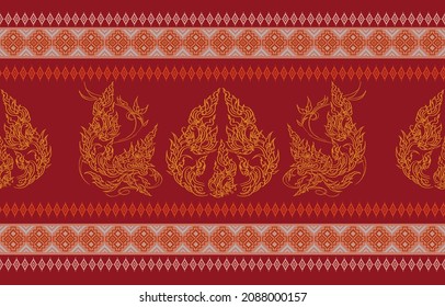 Patrón geométrico étnico sin fisuras color de flores oriental. patrón impecable. Diseño para tela, cortina, fondo, alfombra, papel pintado, ropa, envoltura, Batik, tela,Ilustración vectorial