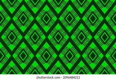 Geometric ethnic pattern seamless flower color oriental. seamless pattern. Design for fabric, curtain, background, carpet, wallpaper, clothing, wrapping, Batik, fabric,Vector illustration