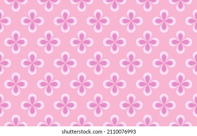 Patrón geométrico étnico sin fisuras color de flores Rosa. patrón impecable. Diseño para tela, cortina, fondo, alfombra, papel pintado, ropa, envoltura, Batik, tela,Ilustración vectorial