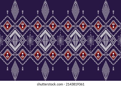 Patrón geométrico étnico sin fisuras color de flores oriental. patrón impecable. Diseño para tela, cortina, fondo, alfombra, papel pintado, ropa, envoltura, Batik, tela, ilustración vectorial. tinte