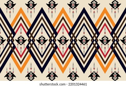 Geometric ethnic pattern seamless flower color oriental. 
seamless pattern. Design for fabric, curtain, background, 
carpet, wallpaper, clothing, wrapping, Batik, 
fabric,Vector illustration. pattern 