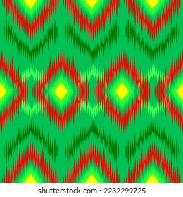 Geometric ethnic pattern seamless flower color oriental. seamless pattern. Design for fabric, curtain, background, carpet, wallpaper, clothing, wrapping, Batik, fabric,Vector illustration