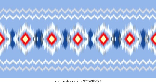 Geometric ethnic pattern seamless flower color oriental. seamless pattern. Design for fabric, curtain, background, carpet, wallpaper, clothing, wrapping, Batik, fabric,Vector illustration